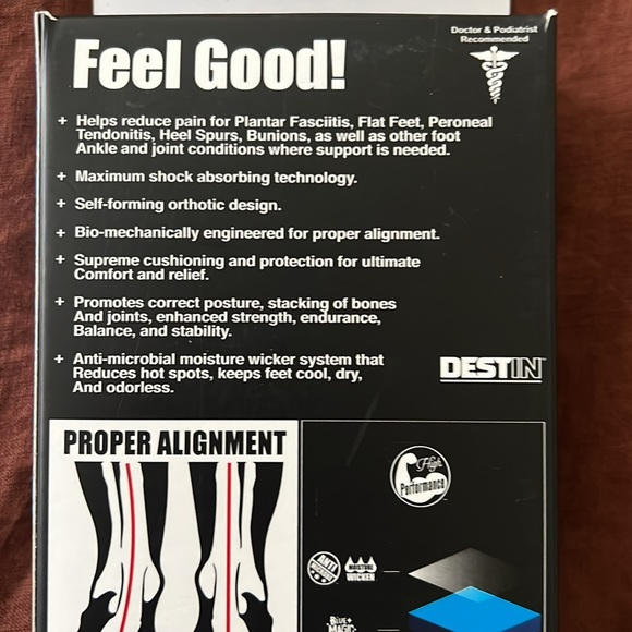 Remind Insoles Destin Self-Forming Performance Orthotics B4BC Comfort Boobies - Picture 6 of 7